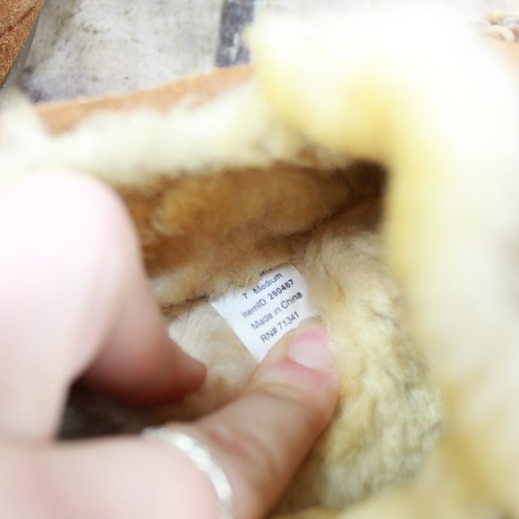 LL BEAN Lined Wicked Good Moc Slippers Size 7 M - Picture 7 of 9